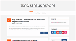 Desktop Screenshot of iraqstatusreport.com