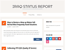 Tablet Screenshot of iraqstatusreport.com